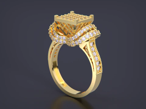 Ювелірна каблучка 3D Принт Модель