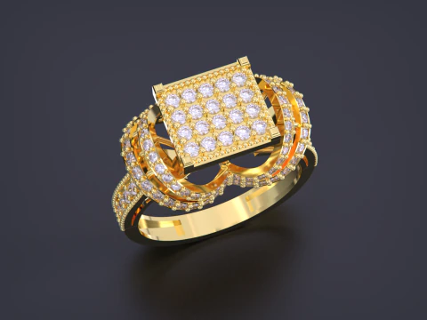 Ювелірна каблучка 3D Принт Модель