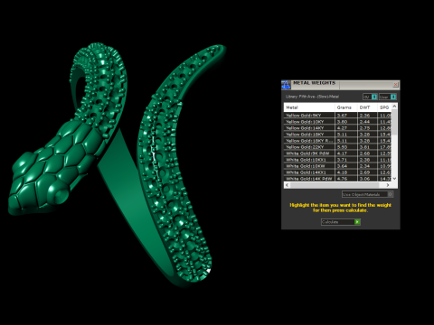 Snake Jewelry Ring 3D Print Model