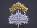 Jewelry marquise Ring Modello di stampa 3D