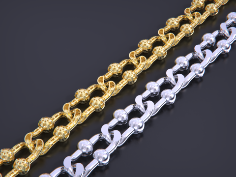 Tiffany Chain link Bracelet- Lightweight 3D Baskı Modeli