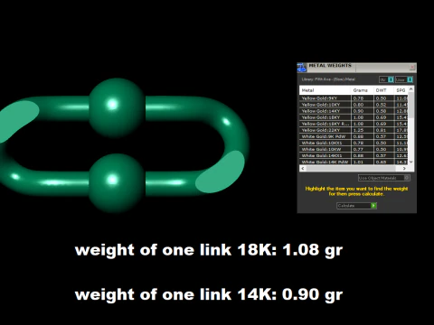 Tiffany Chain link Bracelet- Lightweight 3D Print Model