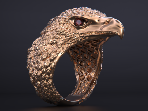 Eagle ring Modèles 3D en vedette