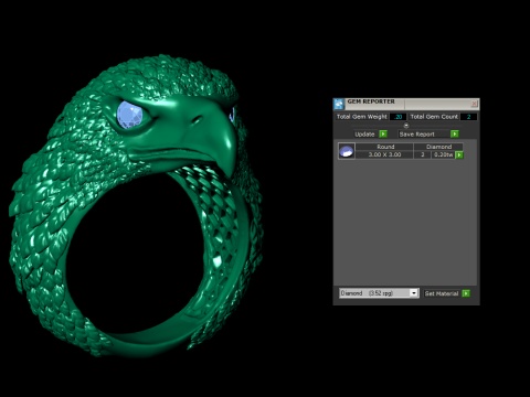 Eagle ring Modèles 3D en vedette
