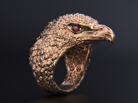 Eagle ring Modèles 3D en vedette