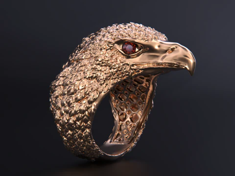 Eagle ring 3D Print Model