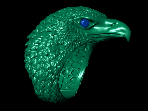 Eagle ring Modèles 3D en vedette