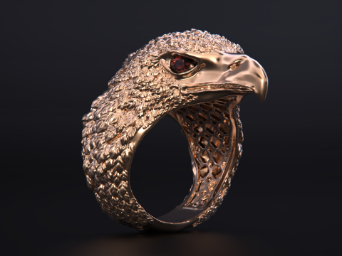 Eagle ring Modèles 3D en vedette