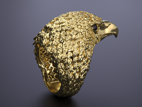 Eagle ring Modèles 3D en vedette