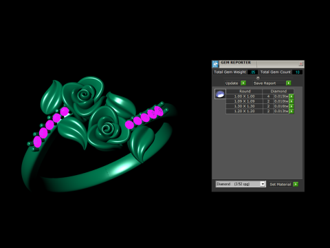 Flower jewelry ring 3D Baskı Modeli