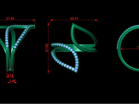 Jewelry ring 3D Print Model