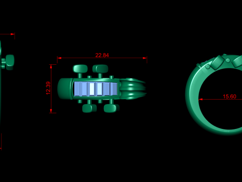 Cello Ring 3D 프린트 모델