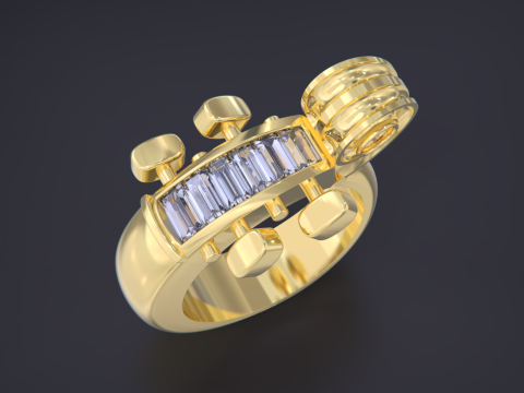 Cello Ring 3D 프린트 모델