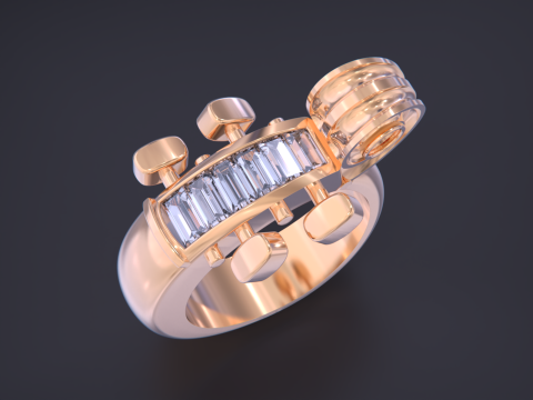 Cello Ring 3D 프린트 모델
