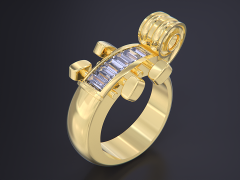 Cello Ring 3D 프린트 모델