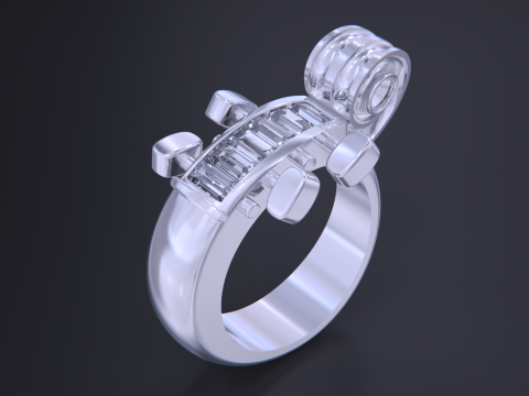 Cello Ring 3D 프린트 모델