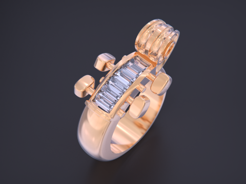 Cello Ring 3D 프린트 모델