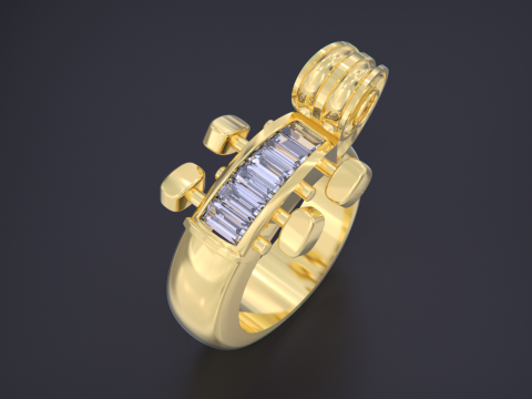 Cello Ring 3D 프린트 모델