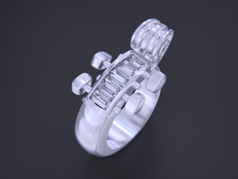Cello Ring 3D 프린트 모델