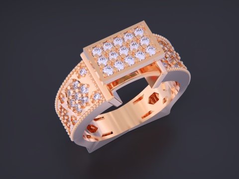 Jewelry Ring 3D 打印模型