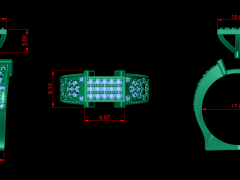 Jewelry Ring 3D Print Model
