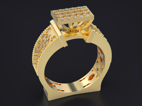 Jewelry Ring 3D Print Model