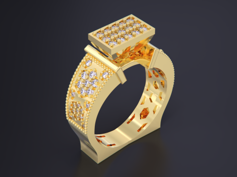 Jewelry Ring 3D Print Model