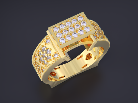 Jewelry Ring 3D Print Model