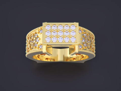 Jewelry Ring 3D Print Model