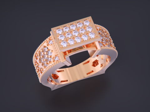 Jewelry Ring 3D Print Model