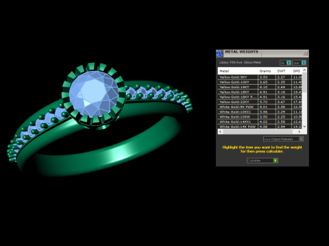 Solitaire Diamond Ring 3D 프린트 모델