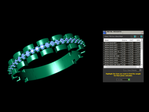 戒指首饰戒指套装 3D 打印模型