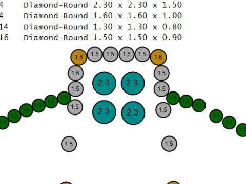 戒指首饰戒指套装 3D 打印模型