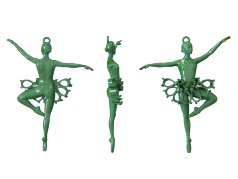 Ballerina pendant 3D Baskı Modeli