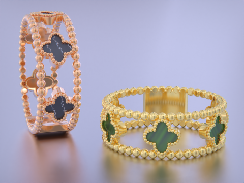 Van cleef Ring 3D Print Model