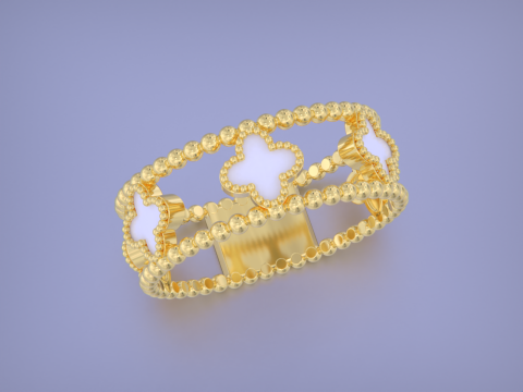 Van cleef Ring 3Dプリントモデル