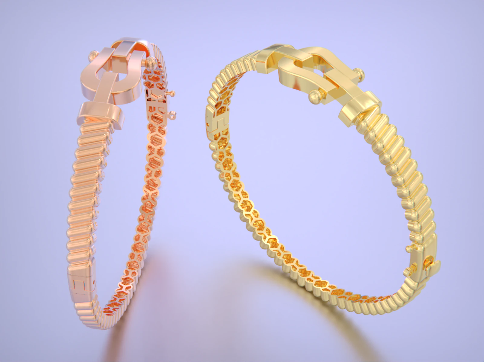 Force bracelet - Horseshoe 3D Print Model .c4d .max .obj .3ds .fbx .stl .blend
