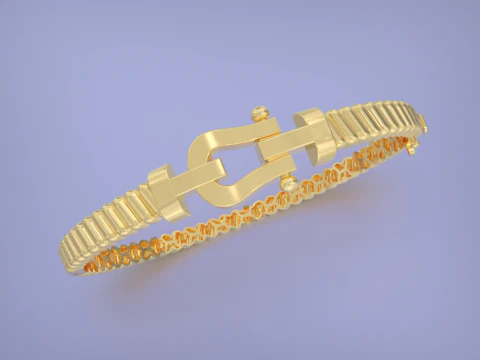 Force bracelet - Horseshoe 3D Print Model