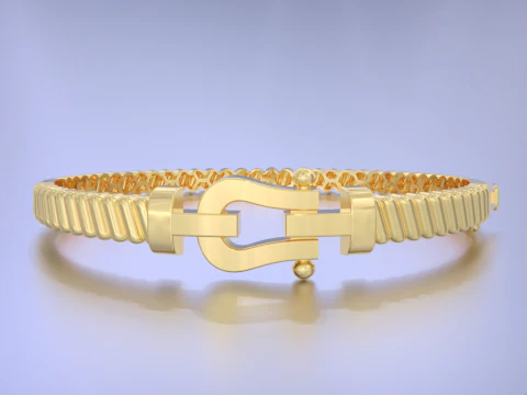 Force bracelet - Horseshoe 3D Print Model