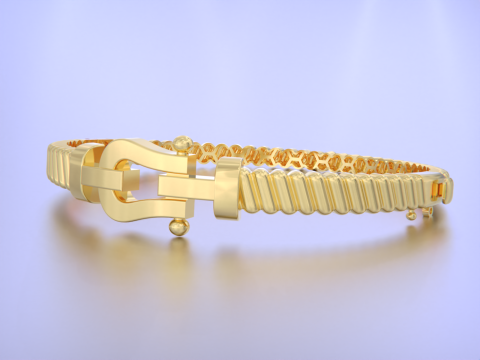 Force bracelet - Horseshoe Modèles 3D en vedette