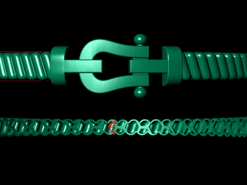 Force bracelet - Horseshoe 3D Print Model