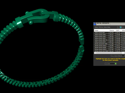 Force bracelet - Horseshoe 3D Print Model