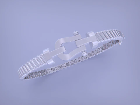 Force bracelet - Horseshoe 3D Print Model