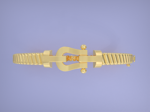 Force bracelet - Horseshoe Modèles 3D en vedette