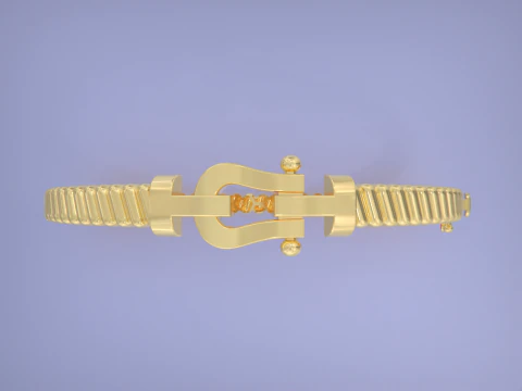 Force bracelet - Horseshoe 3D Print Model