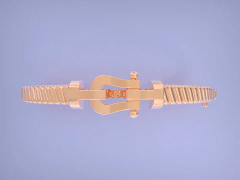 Force bracelet - Horseshoe 3D Print Model