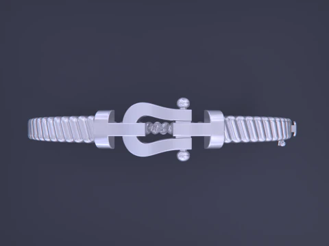 Force bracelet - Horseshoe 3D Print Model