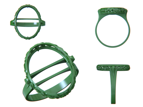 Turquoise Ring 3D 打印模型