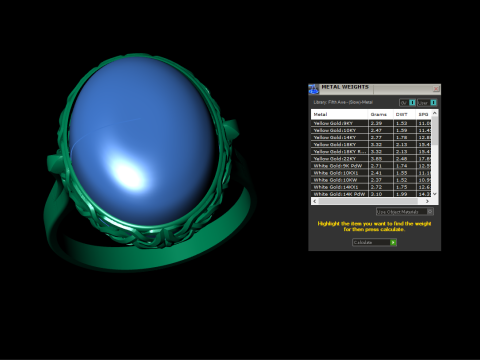 Turquoise Ring 3D 打印模型