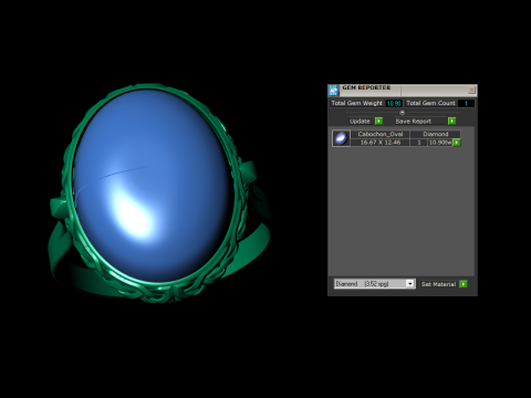 Turquoise Ring 3D 打印模型